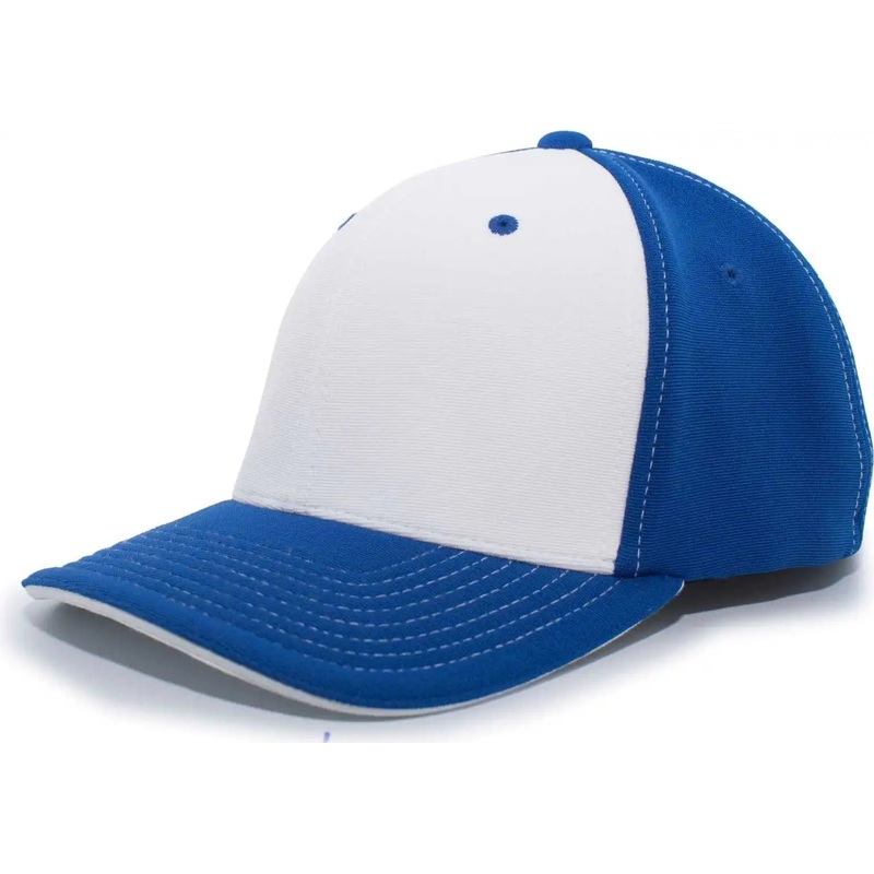 Pacific Headwear 398F M2 Performance Flexfit Cap – Royal White