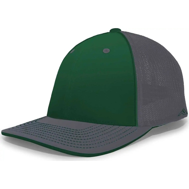 Pacific Headwear 404M Trucker Flexfit Cap – Dark Green Graphite