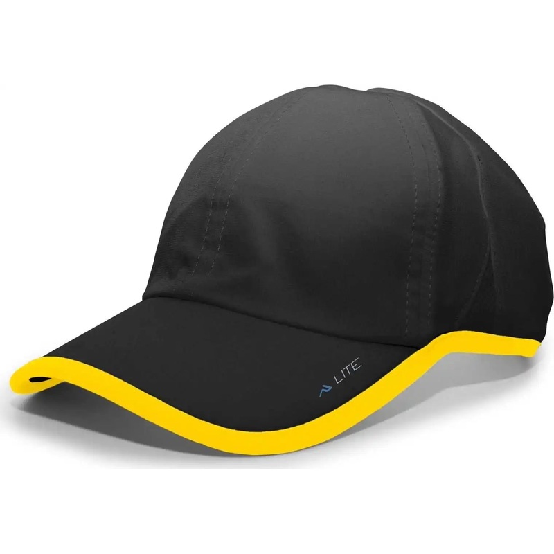 Pacific Headwear 410L Active Cap Hook-and-Loop Cap – Black Gold