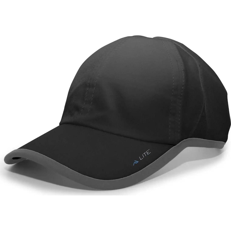 Pacific Headwear 410L Active Cap Hook-and-Loop Cap – Black Graphite