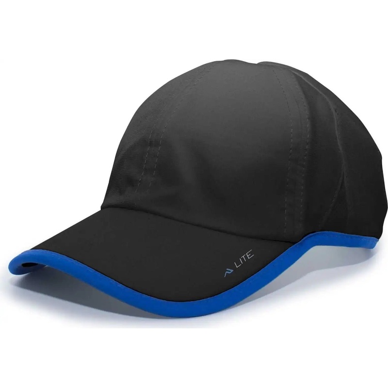 Pacific Headwear 410L Active Cap Hook-and-Loop Cap – Black Royal