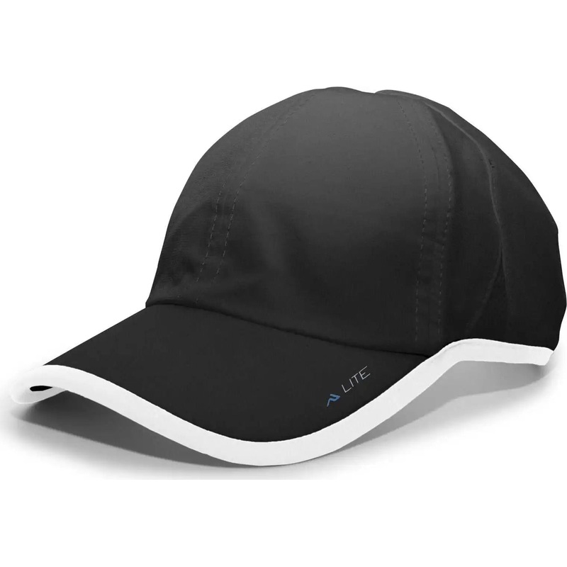 Pacific Headwear 410L Active Cap Hook-and-Loop Cap – Black White
