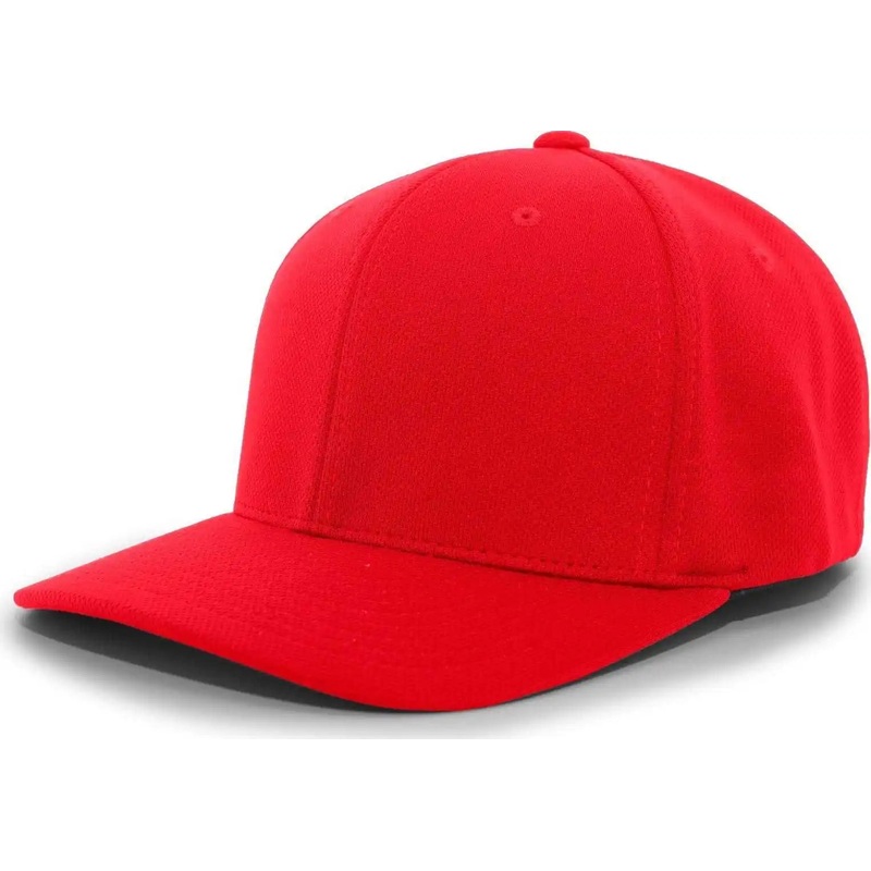 Pacific Headwear 487F P-Tec Performance Flexfit Cap – Red