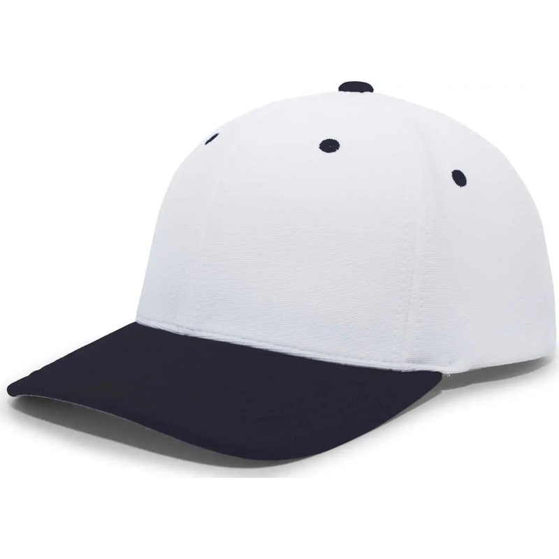 Pacific Headwear 498F M2 Performance Flexfit Cap – White Navy