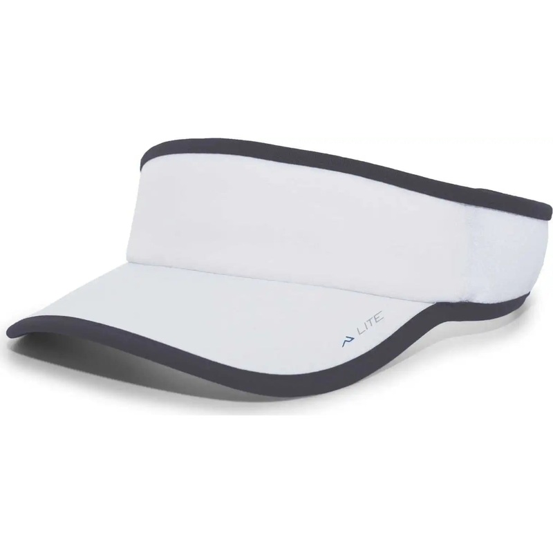 Pacific Headwear 510V Performance Hook-and-Loop Visor – White Graphite