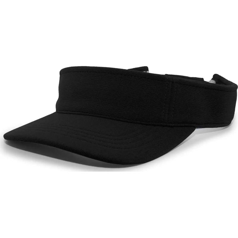 Pacific Headwear 598V M2 Performance Hook-and-Loop Visor – Black