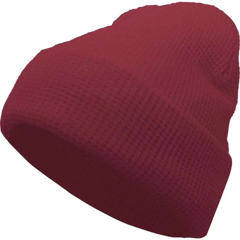 Pacific Headwear 627K Waffle Knit Cuff Beanie – Bordeaux