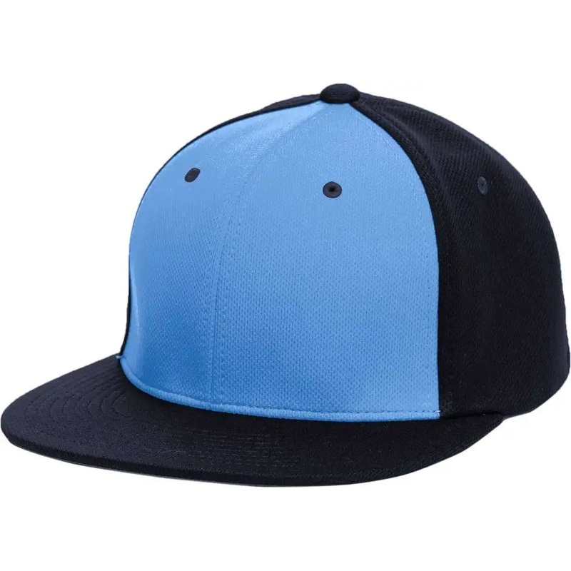 Pacific Headwear ES342 Premium P-Tec Performance Flexfit Cap – Columbia Blue Navy Navy