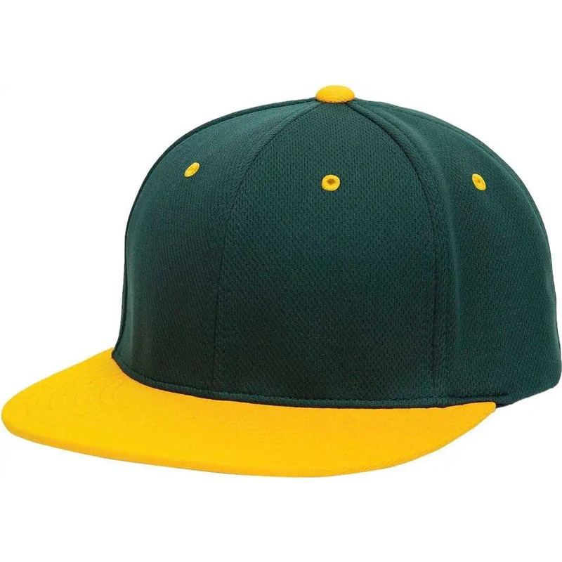 Pacific Headwear ES342 Premium P-Tec Performance Flexfit Cap – Dark Green Gold