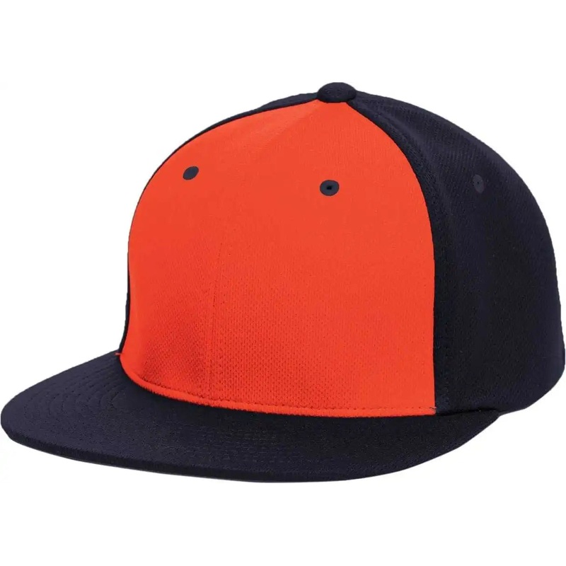 Pacific Headwear ES342 Premium P-Tec Performance Flexfit Cap – Orange Navy Navy