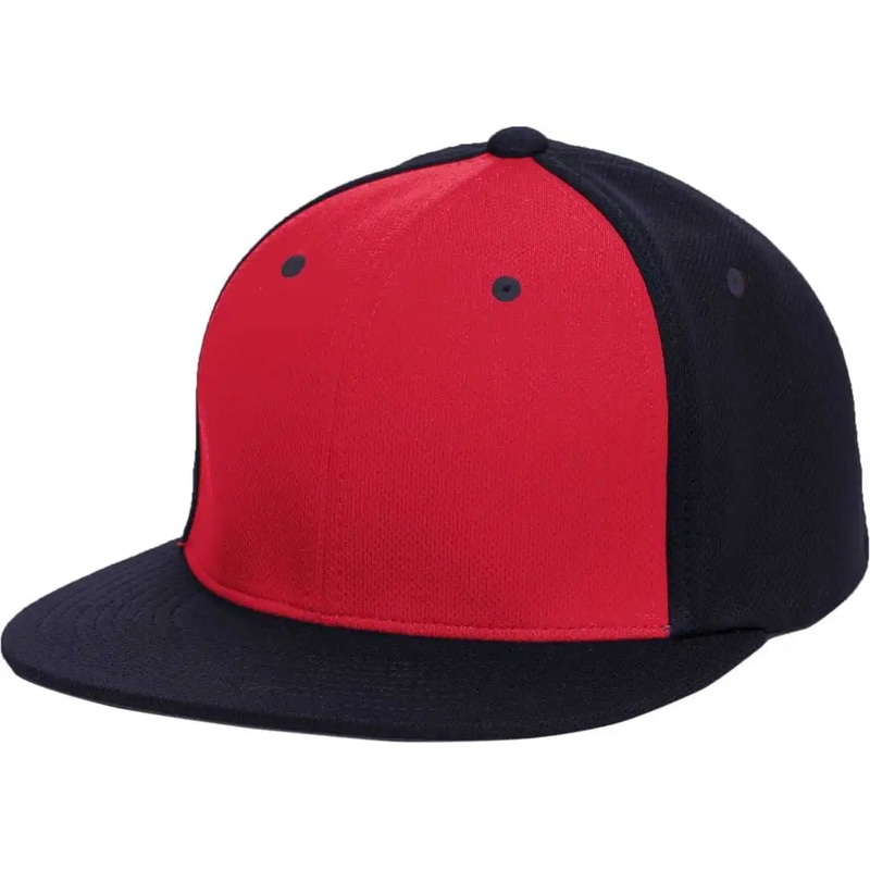 Pacific Headwear ES342 Premium P-Tec Performance Flexfit Cap – Red Navy Navy