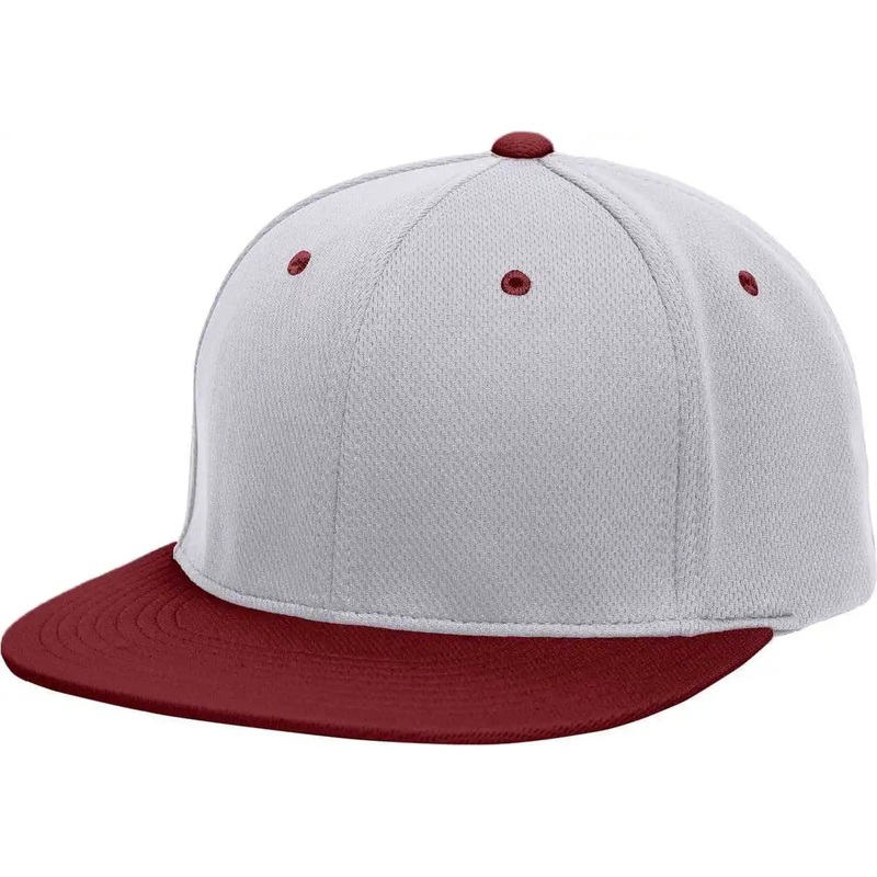 Pacific Headwear ES342 Premium P-Tec Performance Flexfit Cap – Silver Maroon