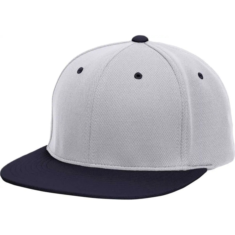 Pacific Headwear ES342 Premium P-Tec Performance Flexfit Cap – Silver Navy