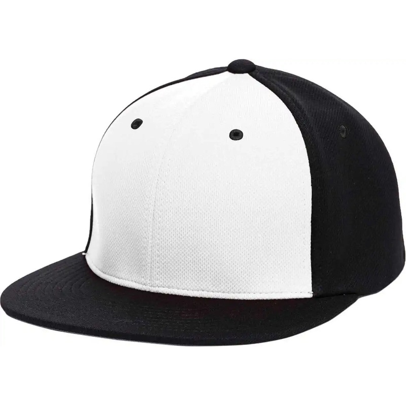 Pacific Headwear ES342 Premium P-Tec Performance Flexfit Cap – White Black Black