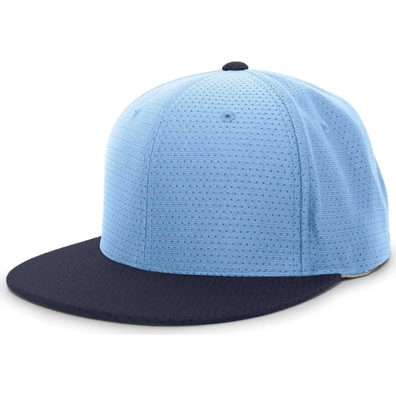 Pacific Headwear ES818 Air Jersey Performance Flexfit Cap – Columbia Blue Navy