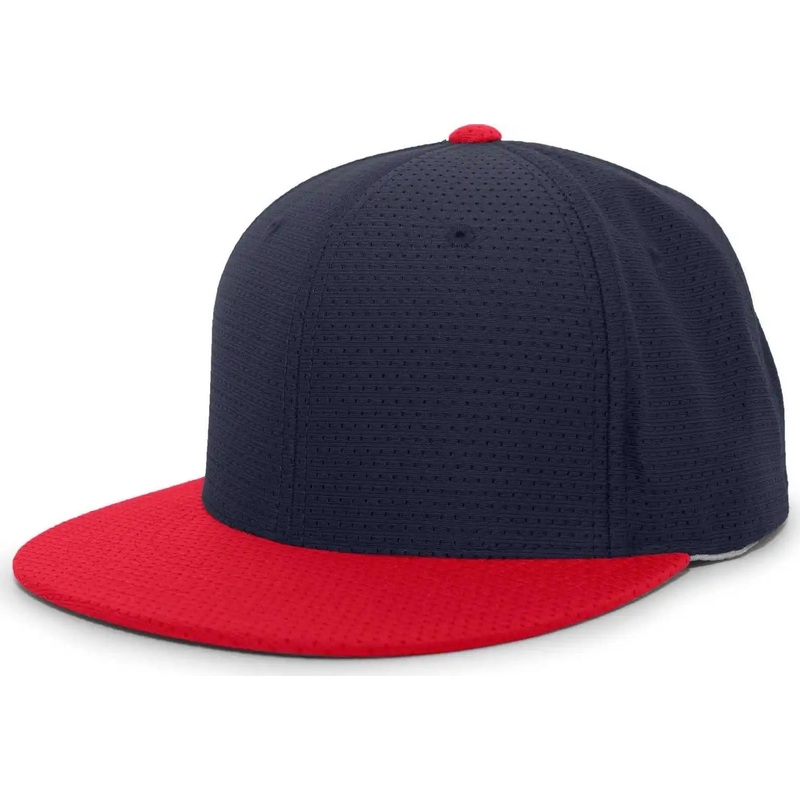 Pacific Headwear ES818 Air Jersey Performance Flexfit Cap – Navy Red