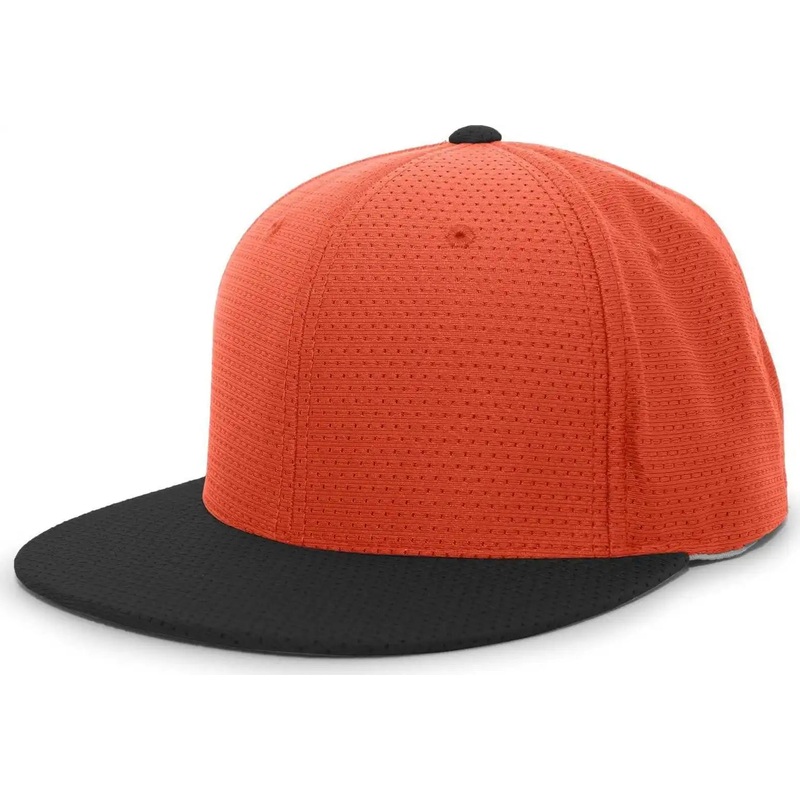 Pacific Headwear ES818 Air Jersey Performance Flexfit Cap – Orange Black