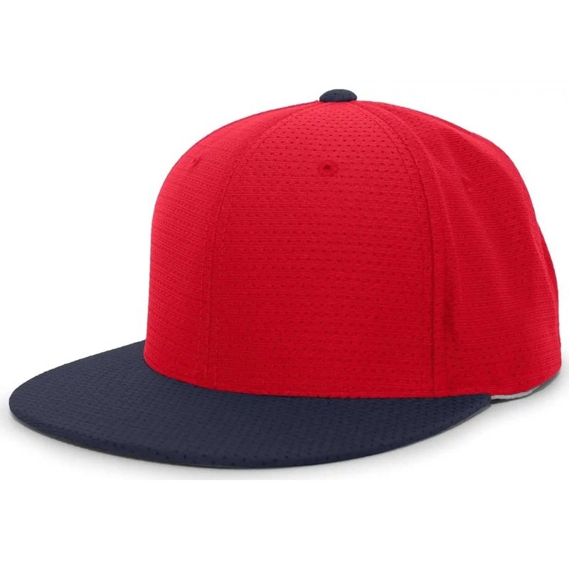 Pacific Headwear ES818 Air Jersey Performance Flexfit Cap – Red Navy