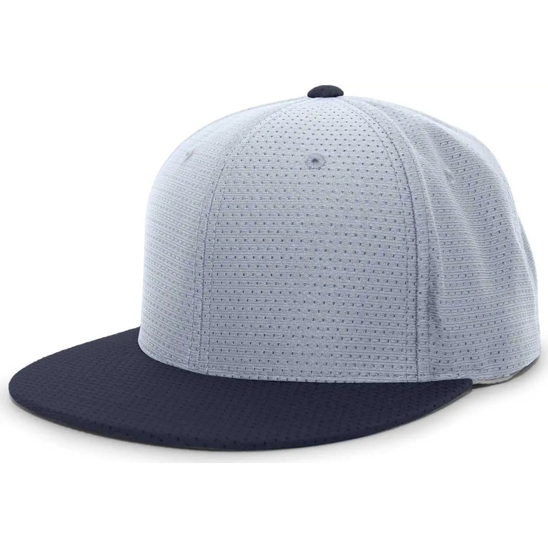 Pacific Headwear ES818 Air Jersey Performance Flexfit Cap – Silver Navy