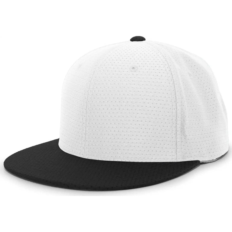 Pacific Headwear ES818 Air Jersey Performance Flexfit Cap – White Black