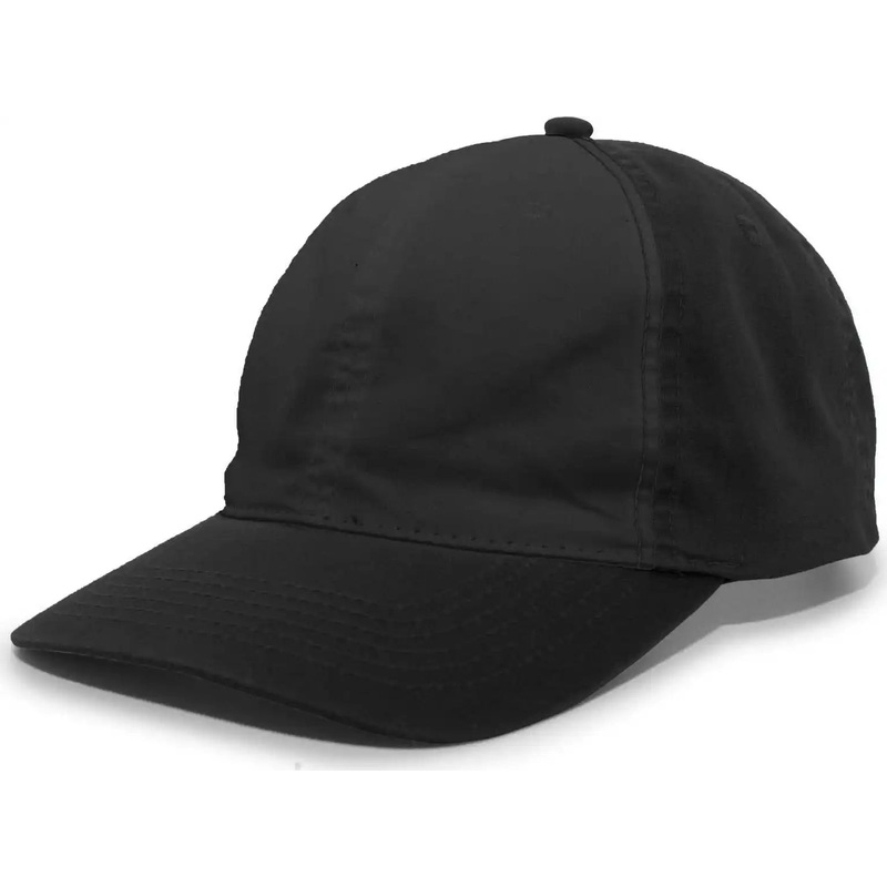 Pacific Headwear V57 Vintage Cotton Buckle Back Cap – Black