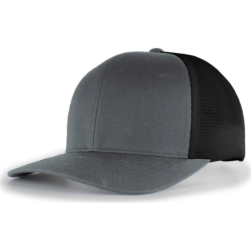 Pacific Headwear 110F Trucker Flexfit Snapback Cap – Graphite Black Graphite