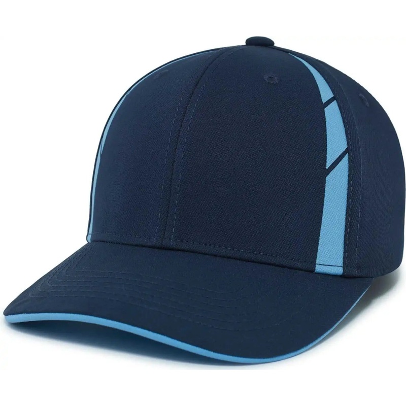 Pacific Headwear P303 Coolcore Sideline Snapback Cap – Navy Columbia Blue