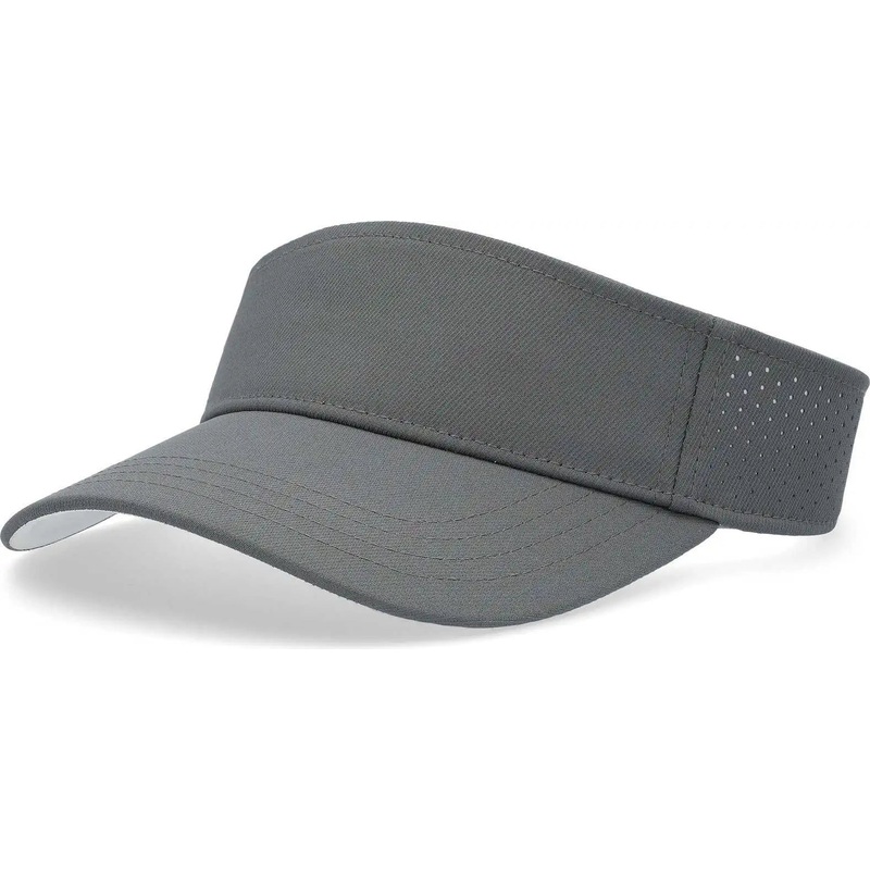 Pacific Headwear P500 Perforated Coolcore Visor – Graphite White