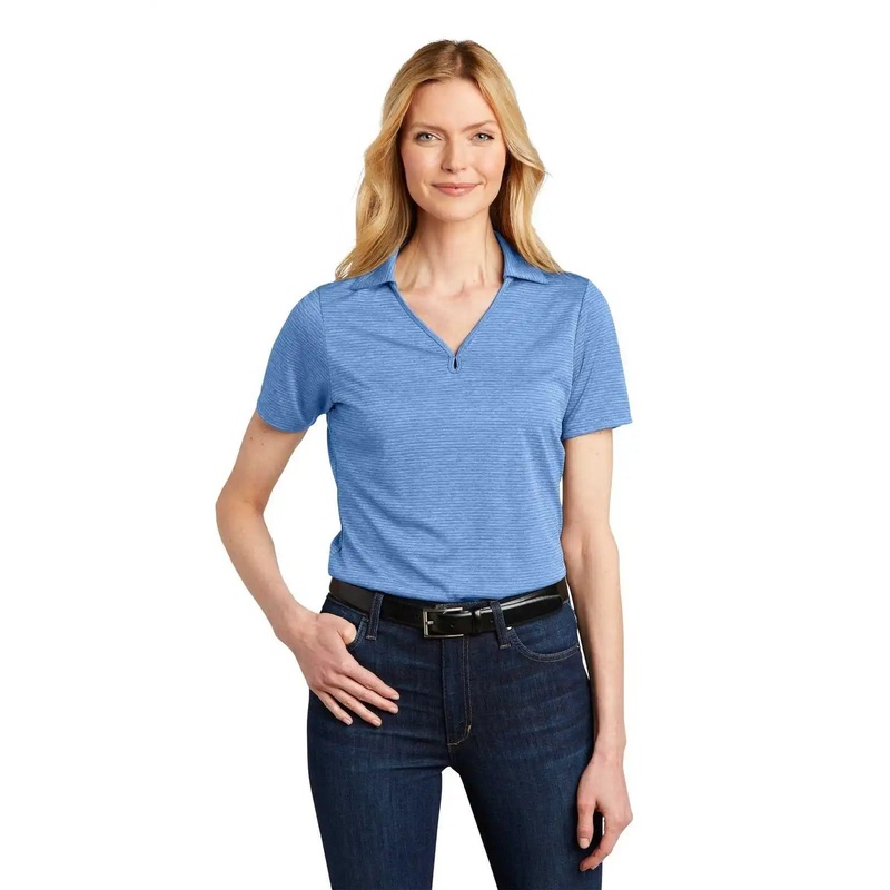 Port Authority LK585 Ladies Shadow Stripe Polo – Carolina Blue