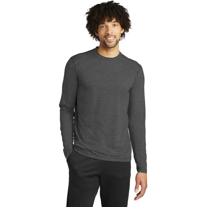 Sport-Tek ST710 Exchange 1.5 Long Sleeve Crew – Graphite Heather