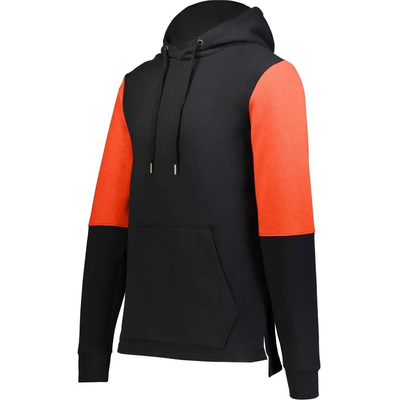 Holloway 222581 Ivy League Team Hoodie – Black Orange Heather