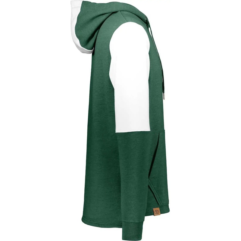 Holloway 222581 Ivy League Team Hoodie – Dark Green Heather White