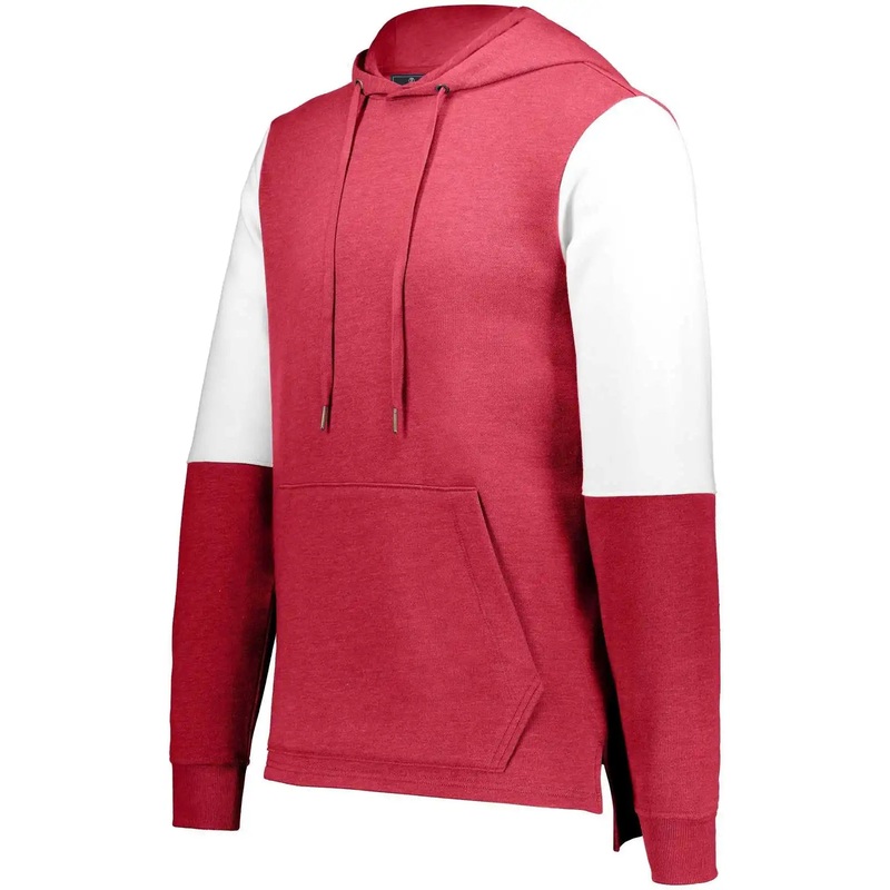 Holloway 222581 Ivy League Team Hoodie – Scarlet Heather White