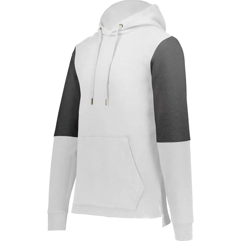 Holloway 222581 Ivy League Team Hoodie – White Carbon Heather