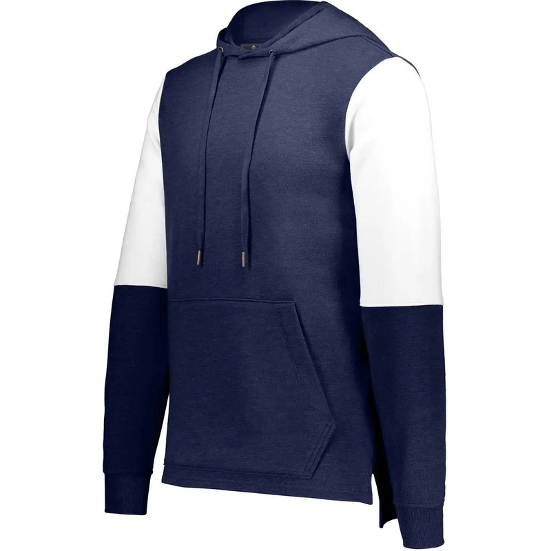 Holloway 222681 Youth Ivy League Team Hoodie – Navy Heather White