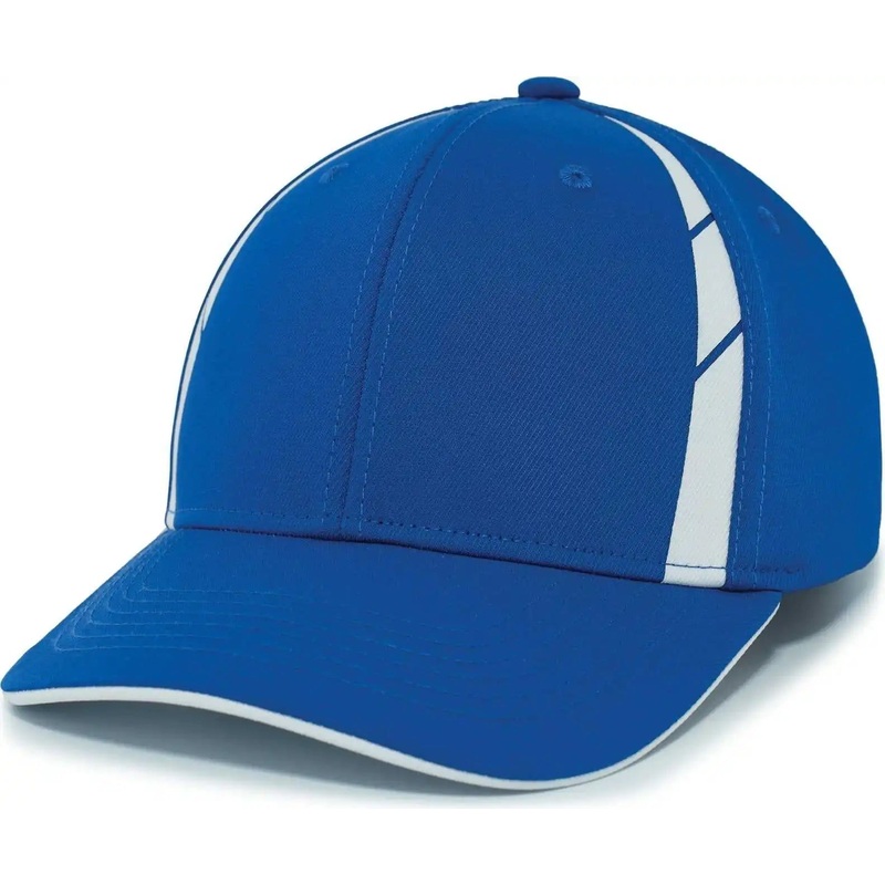 Pacific Headwear P303 Coolcore Sideline Snapback Cap – Royal White
