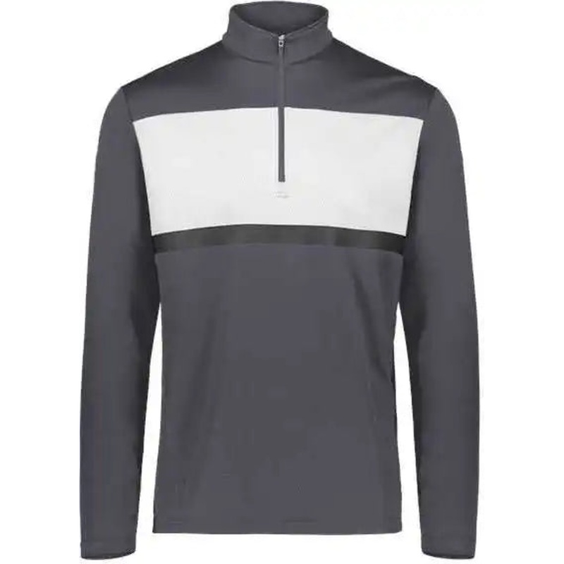 Holloway 222591 Prism Bold Quarter-Zip Pullover – Carbon White