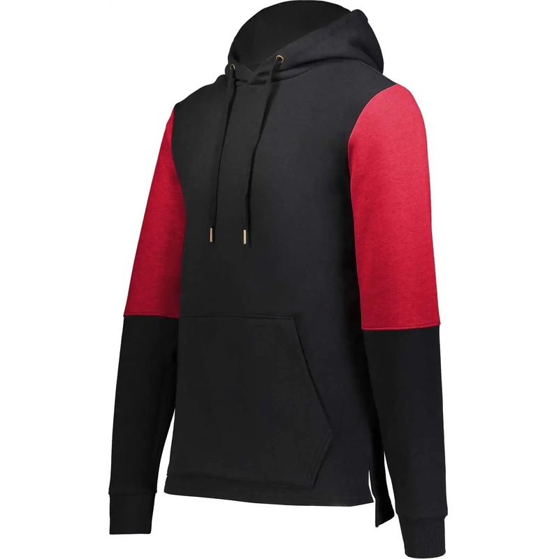 Holloway 222681 Youth Ivy League Team Hoodie – Black Scarlet Heather
