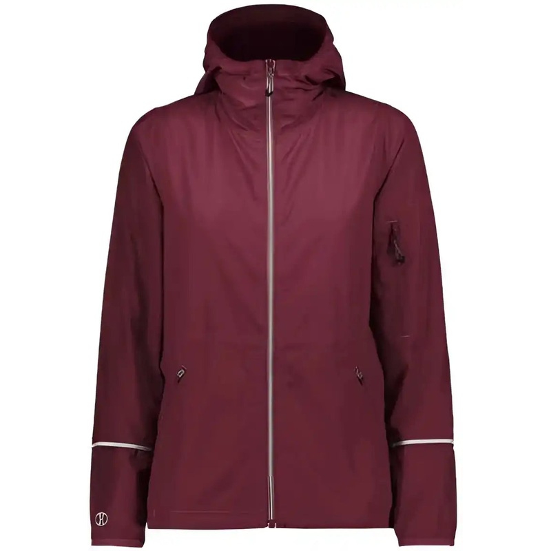 Holloway 229782 Women’s Packable Hooded Jacket – Maroon
