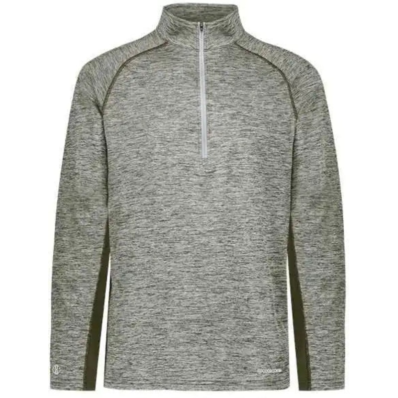 Holloway 222574 Electrify CoolCore Quarter-Zip Pullover – Olive Heather