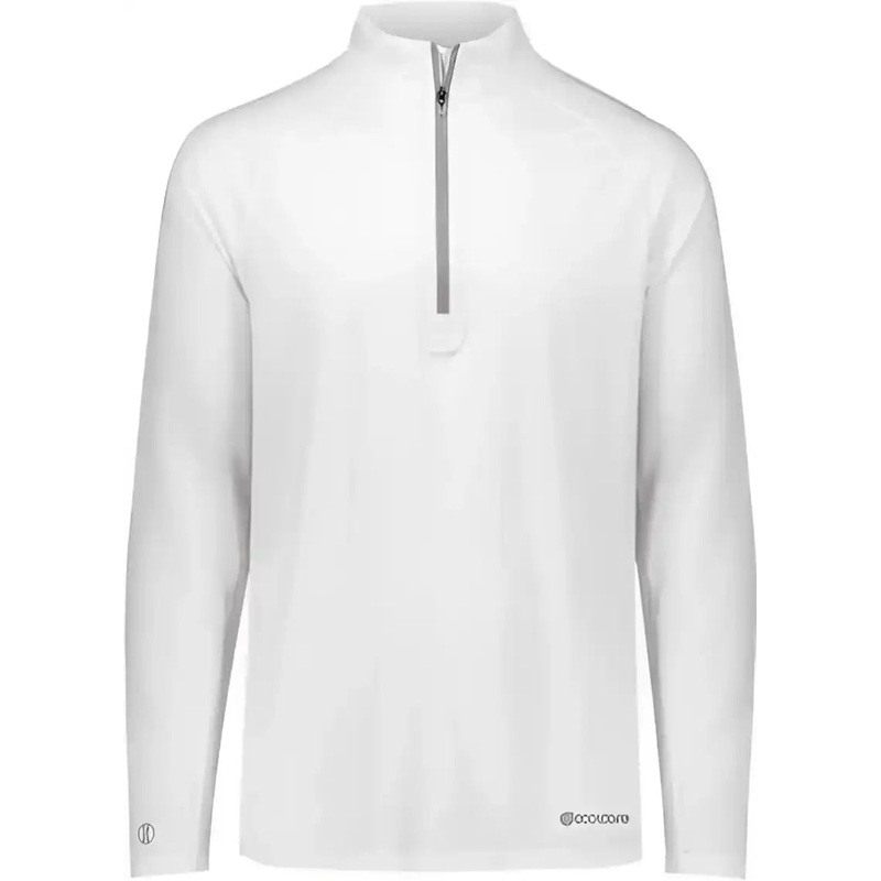 Holloway 222574 Electrify CoolCore Quarter-Zip Pullover – White