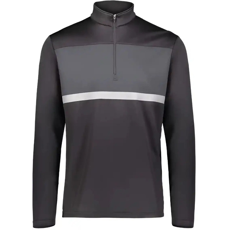 Holloway 222591 Prism Bold Quarter-Zip Pullover – Black Carbon
