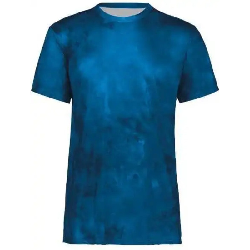 Holloway 222696 Youth Cotton-Touch Cloud T-Shirt – Royal Cloud Print