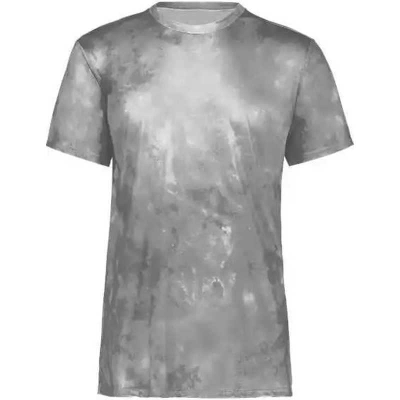 Holloway 222696 Youth Cotton-Touch Cloud T-Shirt – Silver Cloud Print