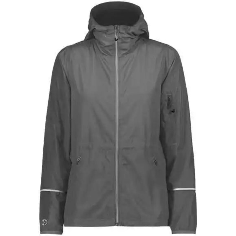 Holloway 229782 Women’s Packable Hooded Jacket – Carbon