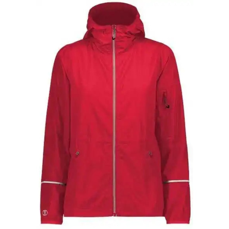 Holloway 229782 Women’s Packable Hooded Jacket – Scarlet