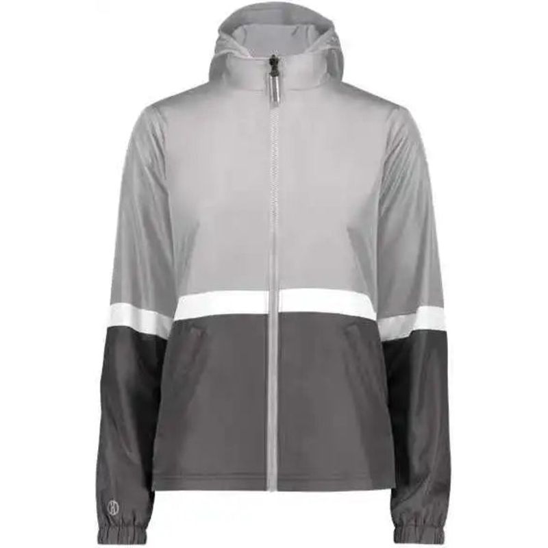 Holloway 229787 Women’s Turnabout Reversible Hooded Jacket – Athletic Gray Carbon