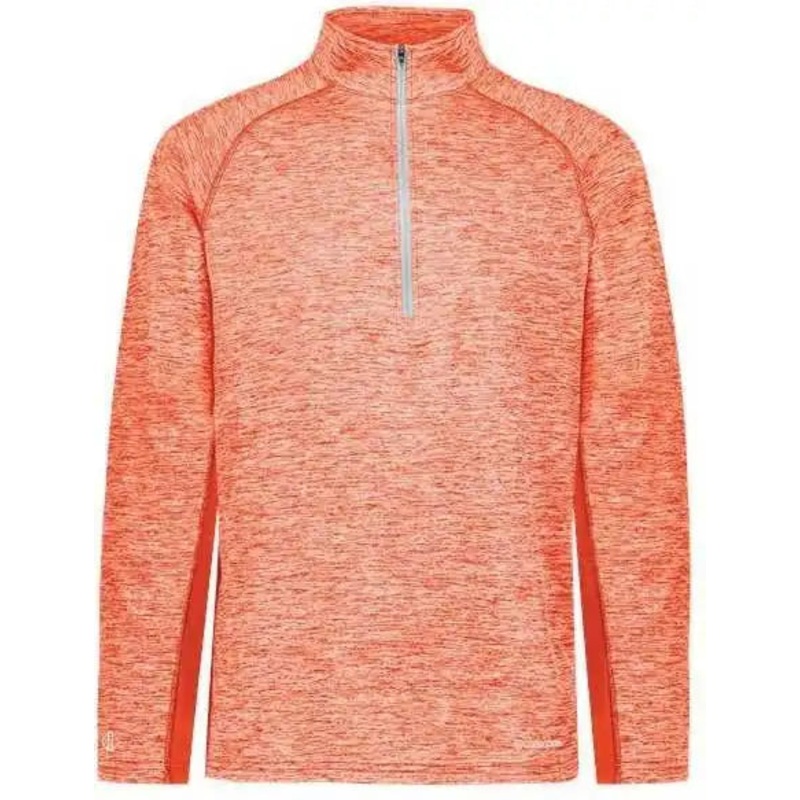Holloway 222574 Electrify CoolCore Quarter-Zip Pullover – Orange Heather