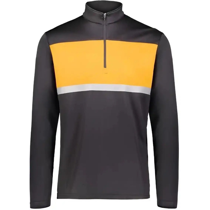 Holloway 222591 Prism Bold Quarter-Zip Pullover – Black Gold