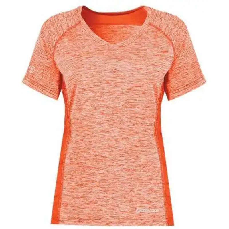 Holloway 222771 Women’s Electrify CoolCore V-Neck T-Shirt – Orange Heather